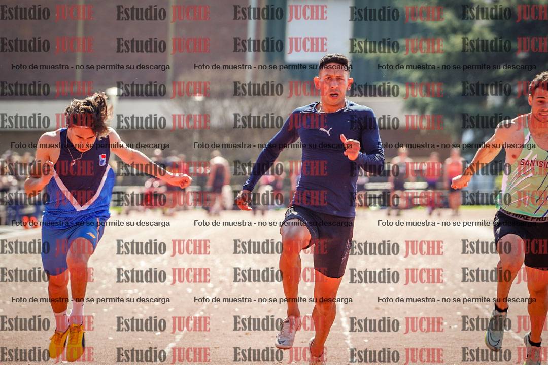 Fotos de los 100 m llanos de varones