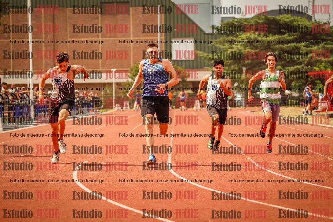 Fotos de los 100 m llanos de varones