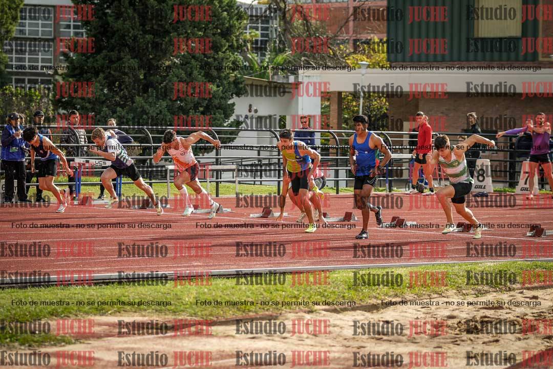 Fotos de los 100 m llanos de varones