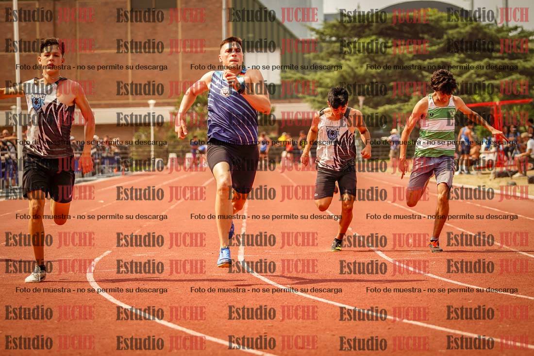 Fotos de los 100 m llanos de varones