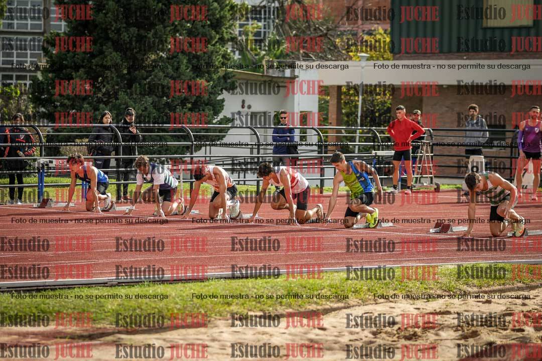 Fotos de los 100 m llanos de varones