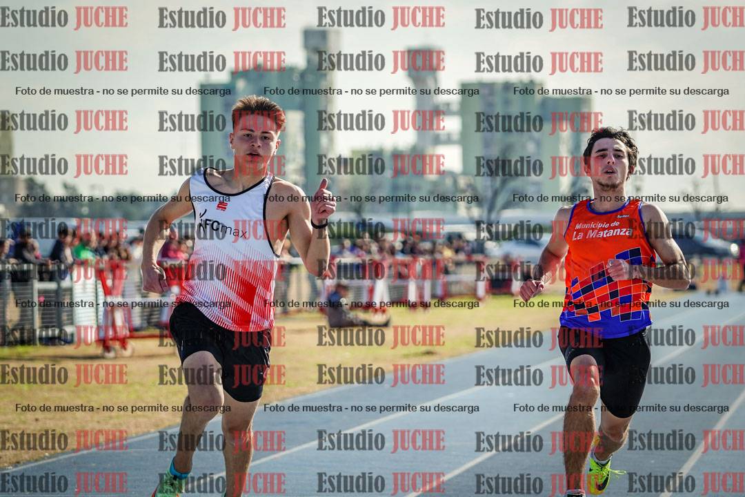 Fotos de los 100 m llanos de varones