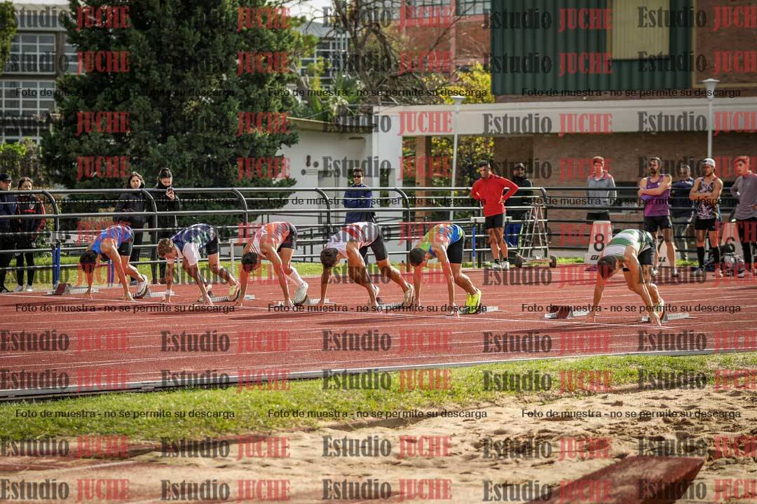 Fotos de los 100 m llanos de varones