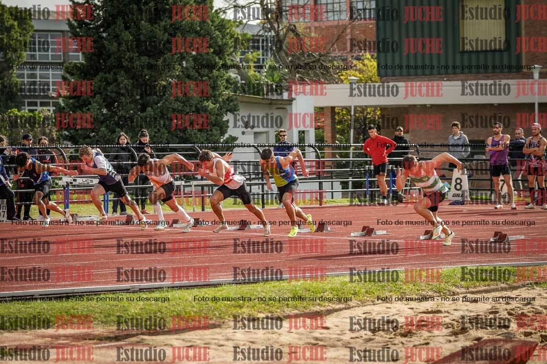 Fotos de los 100 m llanos de varones