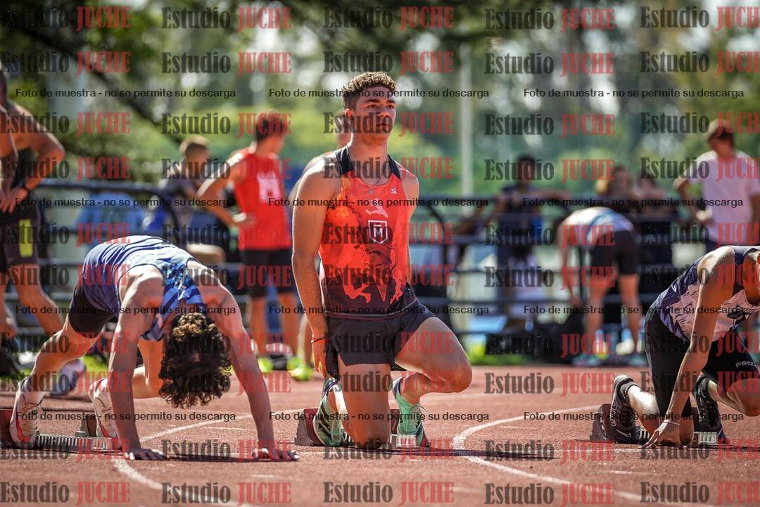 Fotos de los 100 m llanos de varones