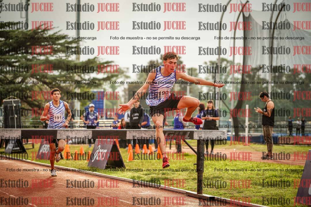 Fotos de los 3000 m con obstáculos de varones