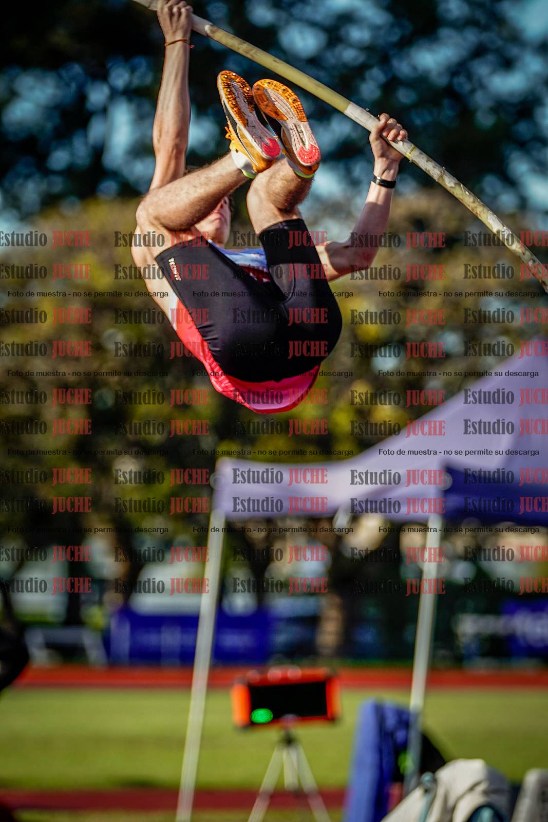 Fotos del salto con garrocha de varones