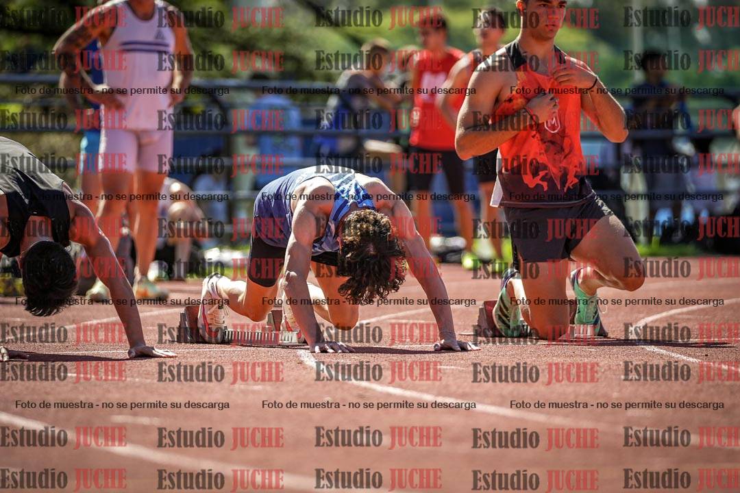 Fotos de los 100 m llanos de varones