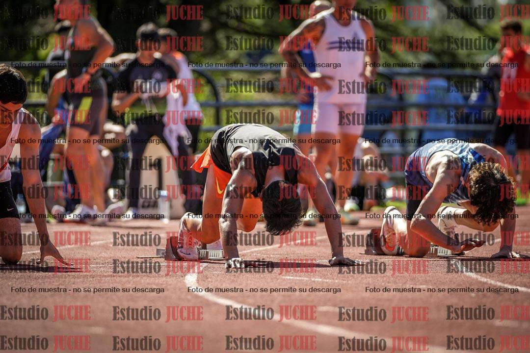 Fotos de los 100 m llanos de varones