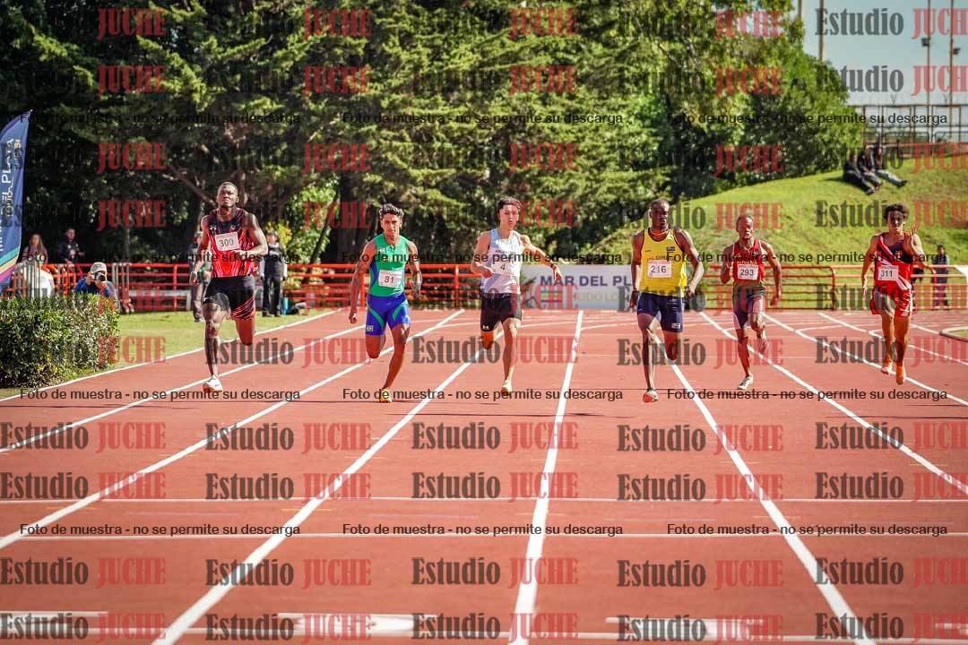 Fotos de los 200 m llanos de varones