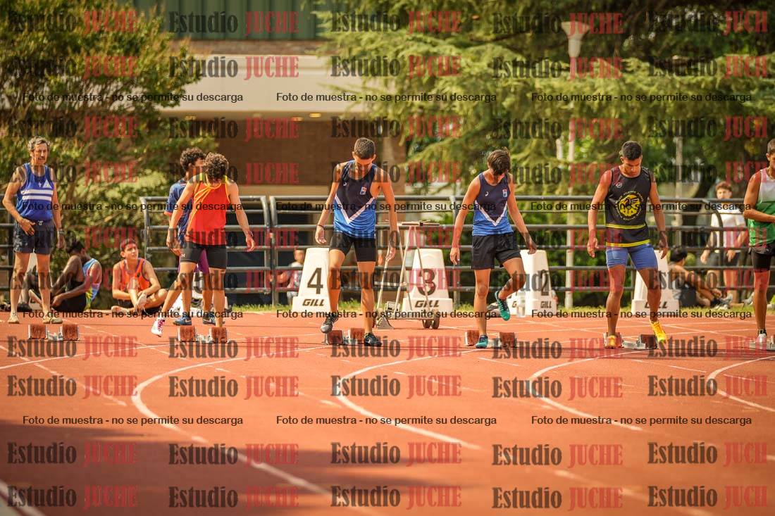 Fotos de los 100 m llanos de varones