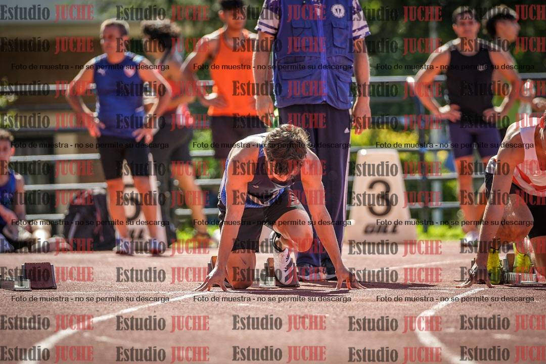 Fotos de los 100 m llanos de varones
