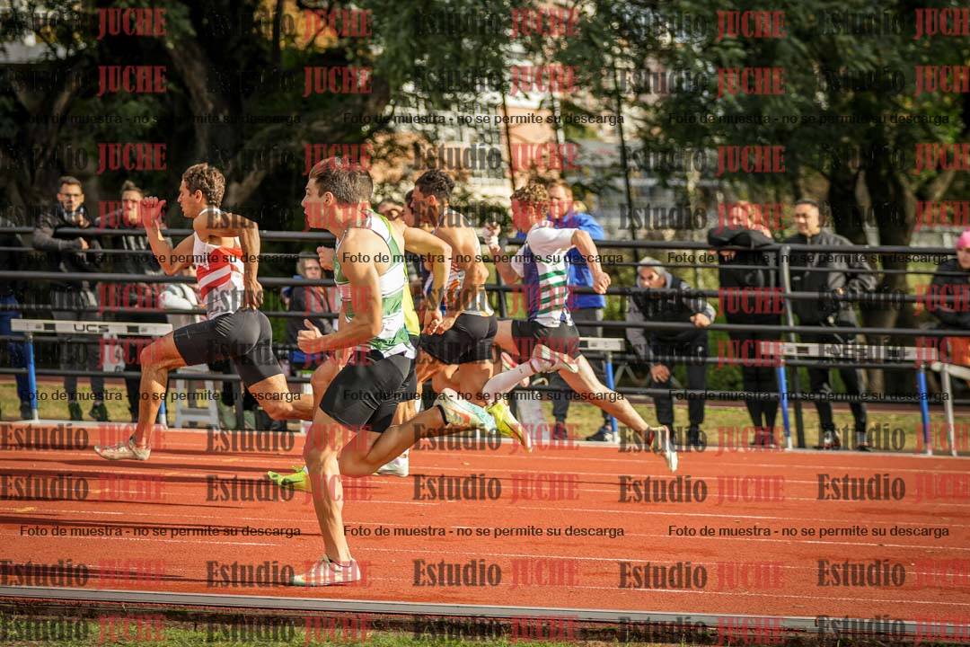 Fotos de los 100 m llanos de varones