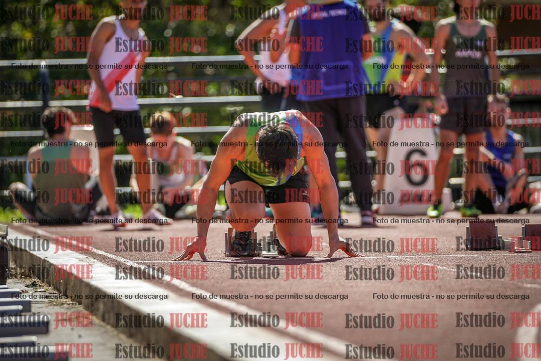 Fotos de los 100 m llanos de varones