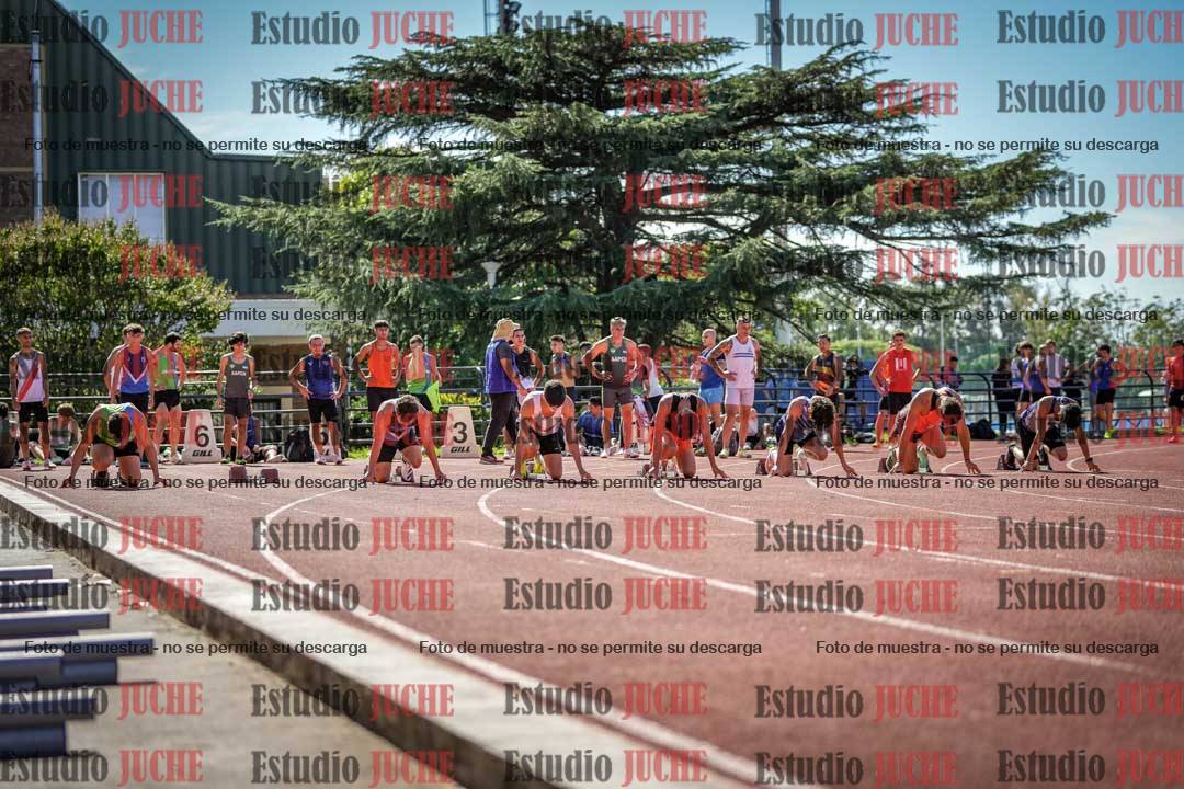 Fotos de los 100 m llanos de varones