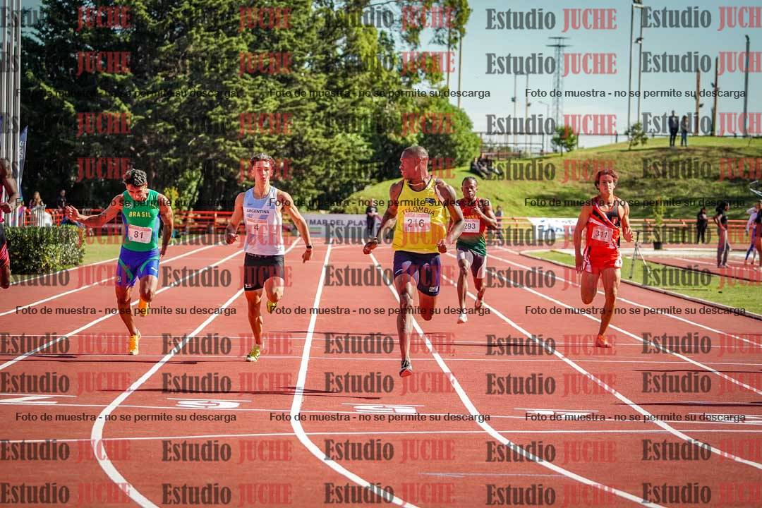 Fotos de los 200 m llanos de varones