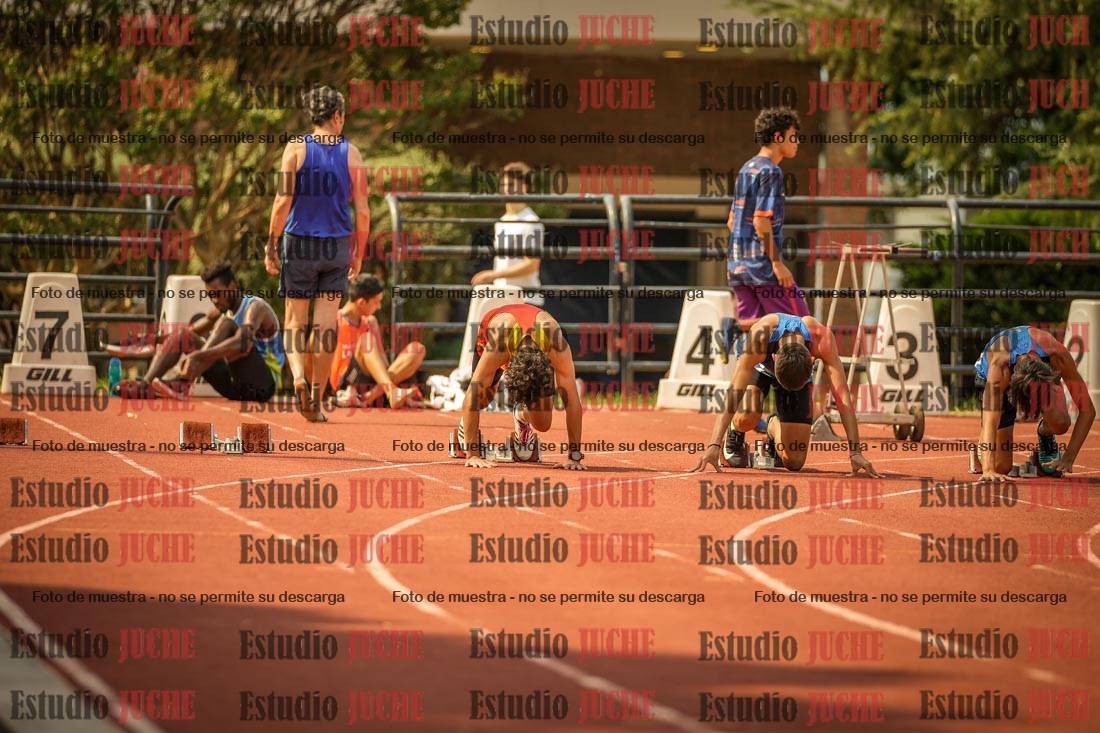 Fotos de los 100 m llanos de varones