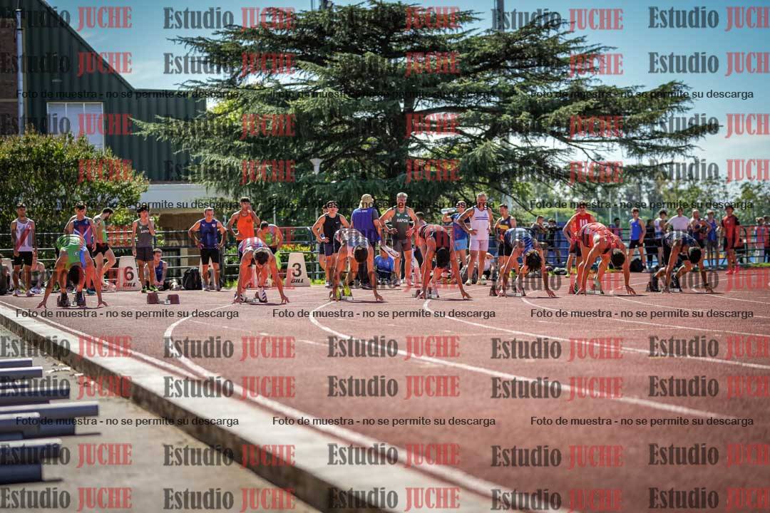 Fotos de los 100 m llanos de varones