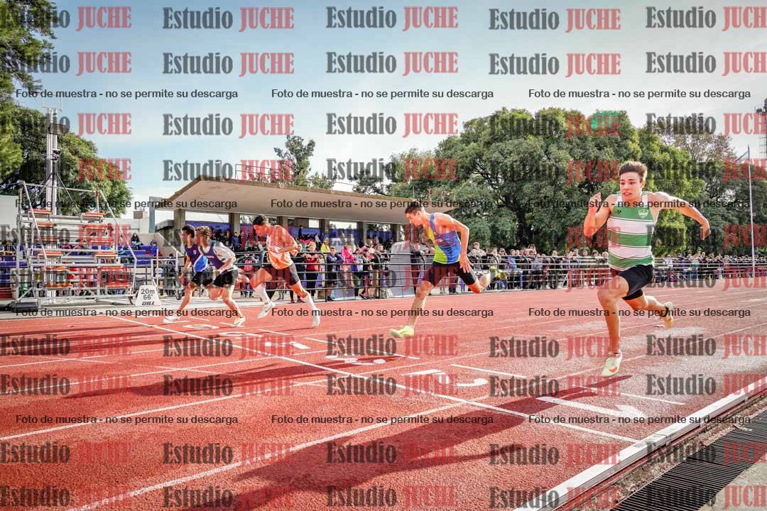 Fotos de los 100 m llanos de varones