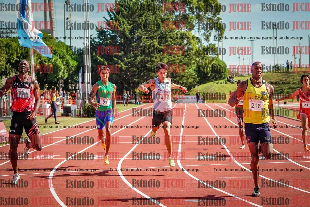 Fotos de los 200 m llanos de varones