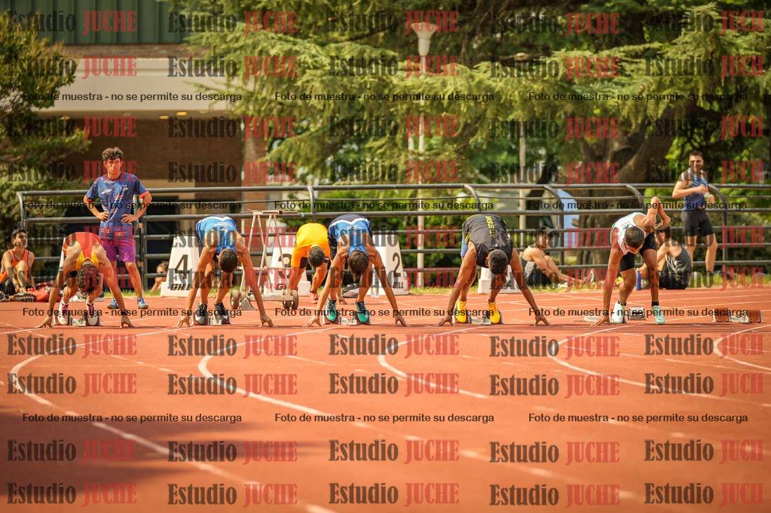 Fotos de los 100 m llanos de varones