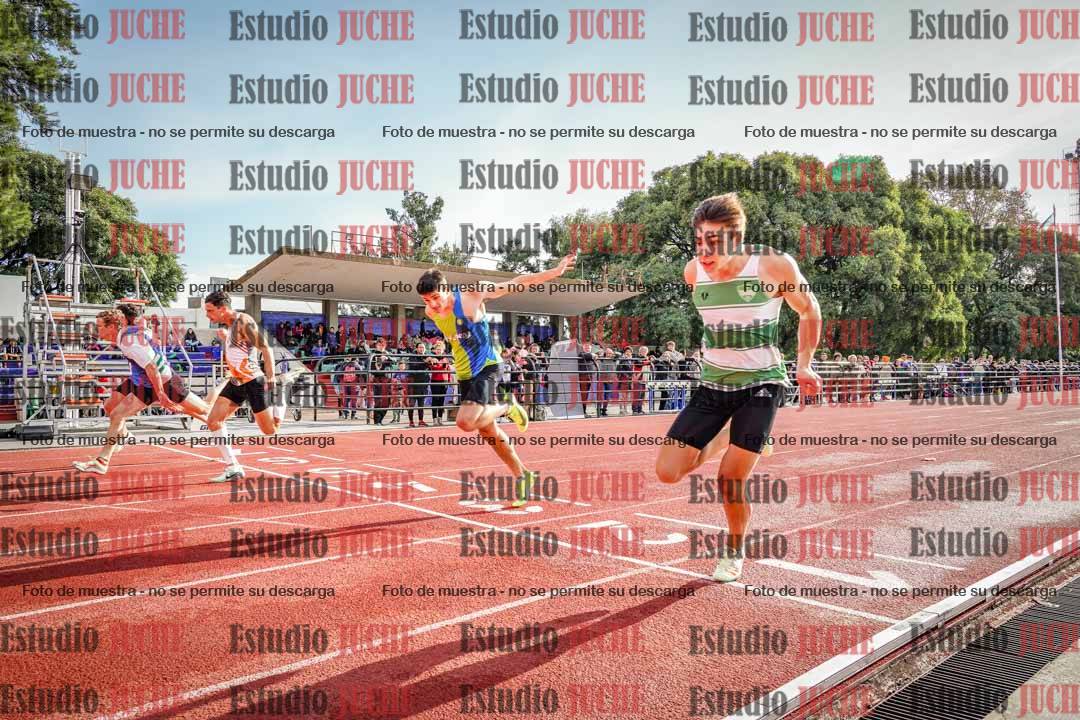Fotos de los 100 m llanos de varones