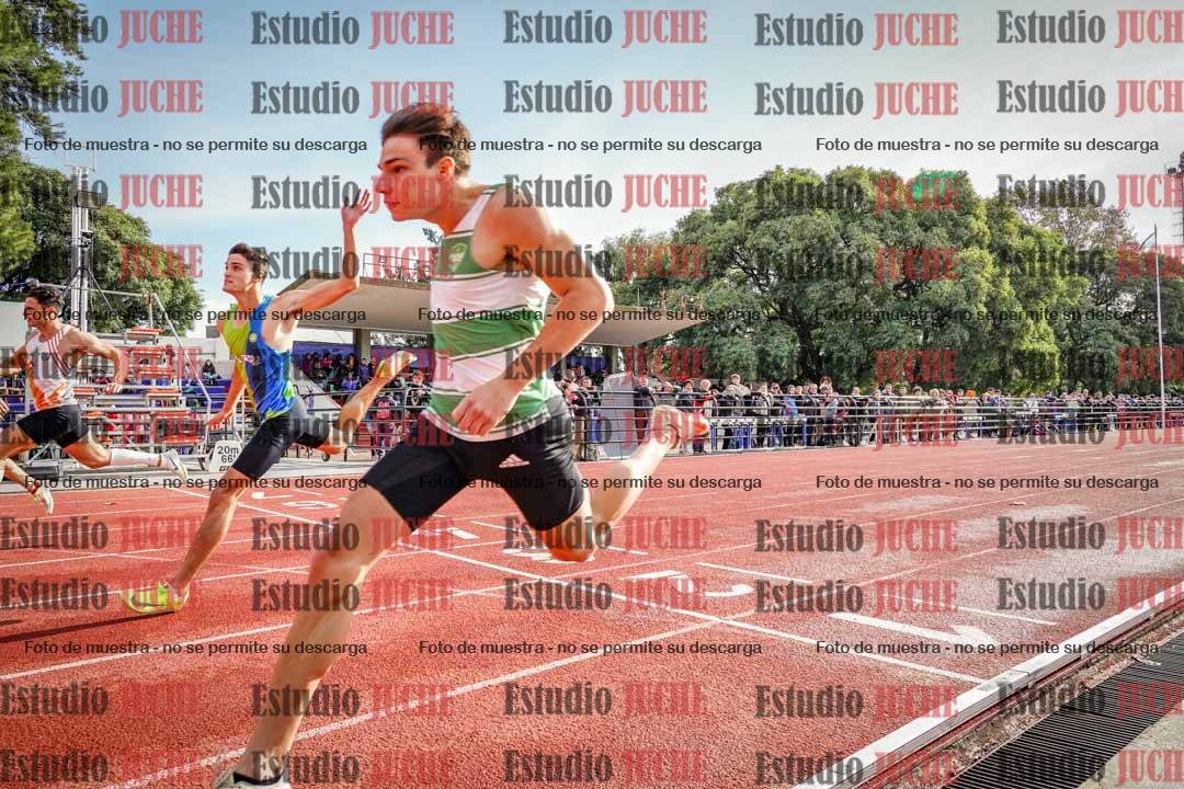 Fotos de los 100 m llanos de varones