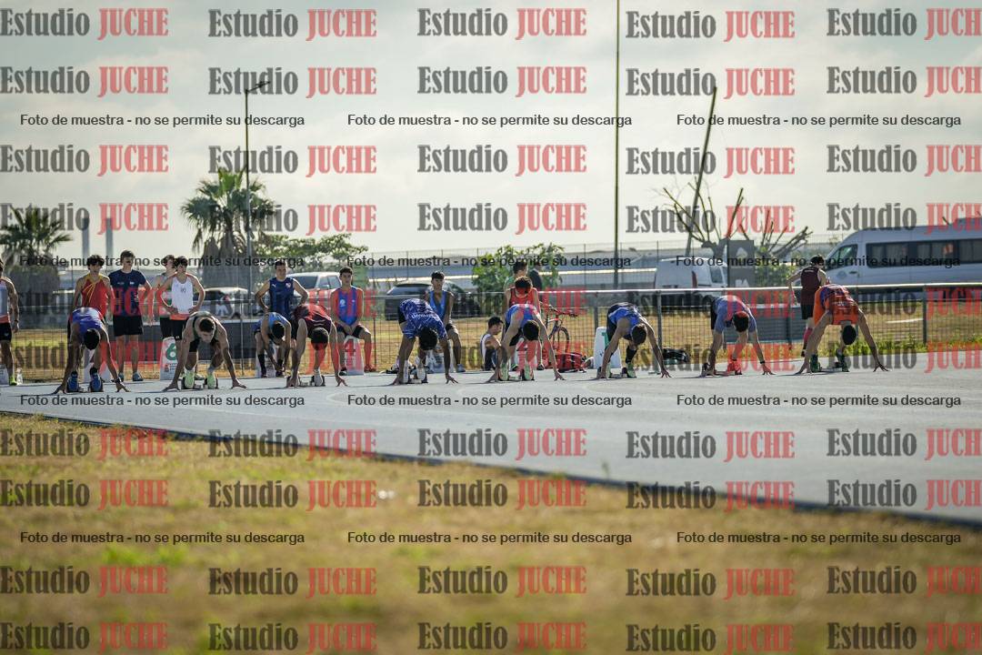 Fotos de los 100 m llanos de varones
