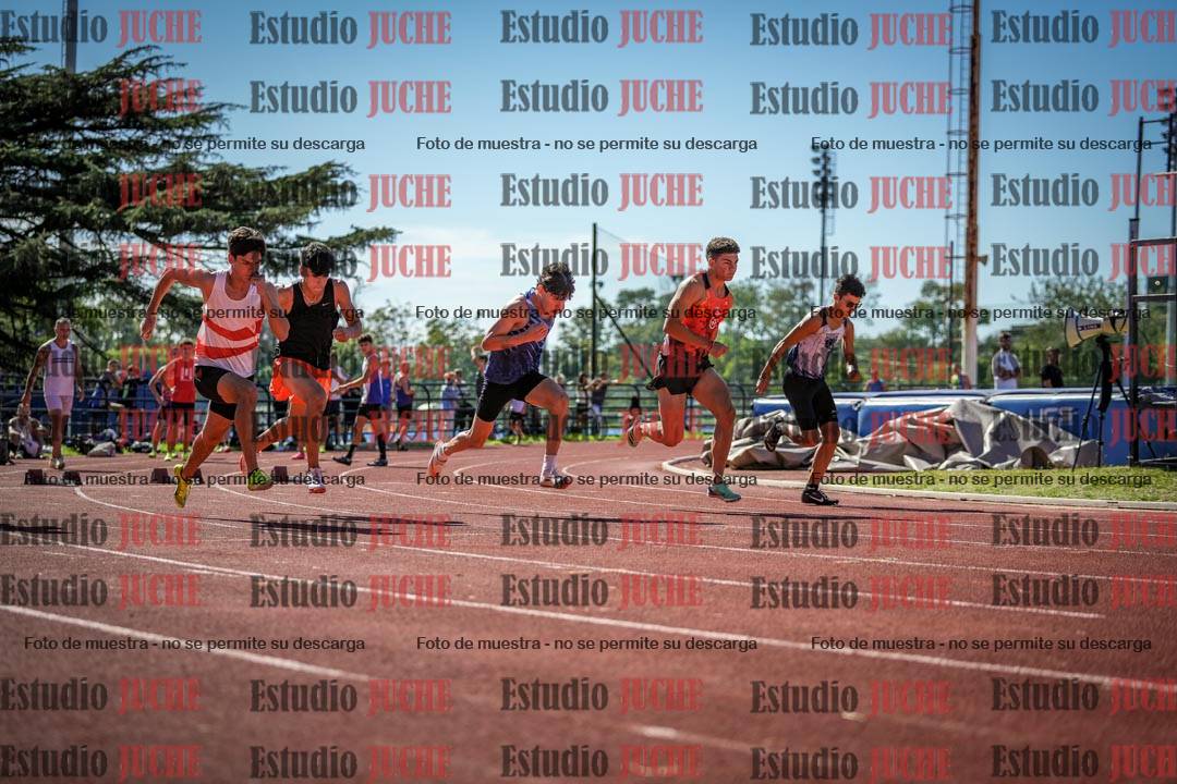 Fotos de los 100 m llanos de varones