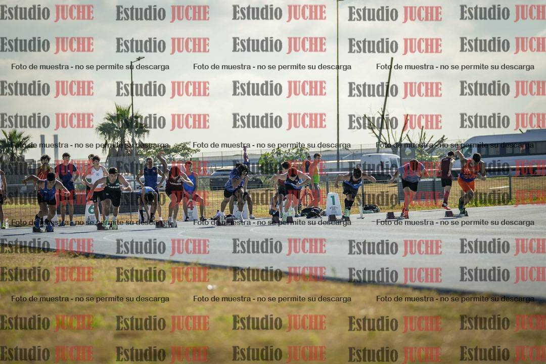 Fotos de los 100 m llanos de varones