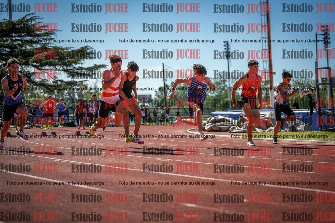 Fotos de los 100 m llanos de varones