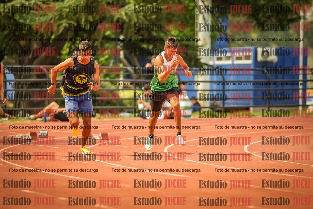Fotos de los 100 m llanos de varones