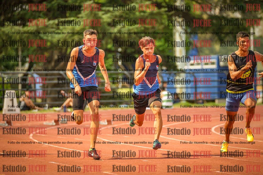 Fotos de los 100 m llanos de varones