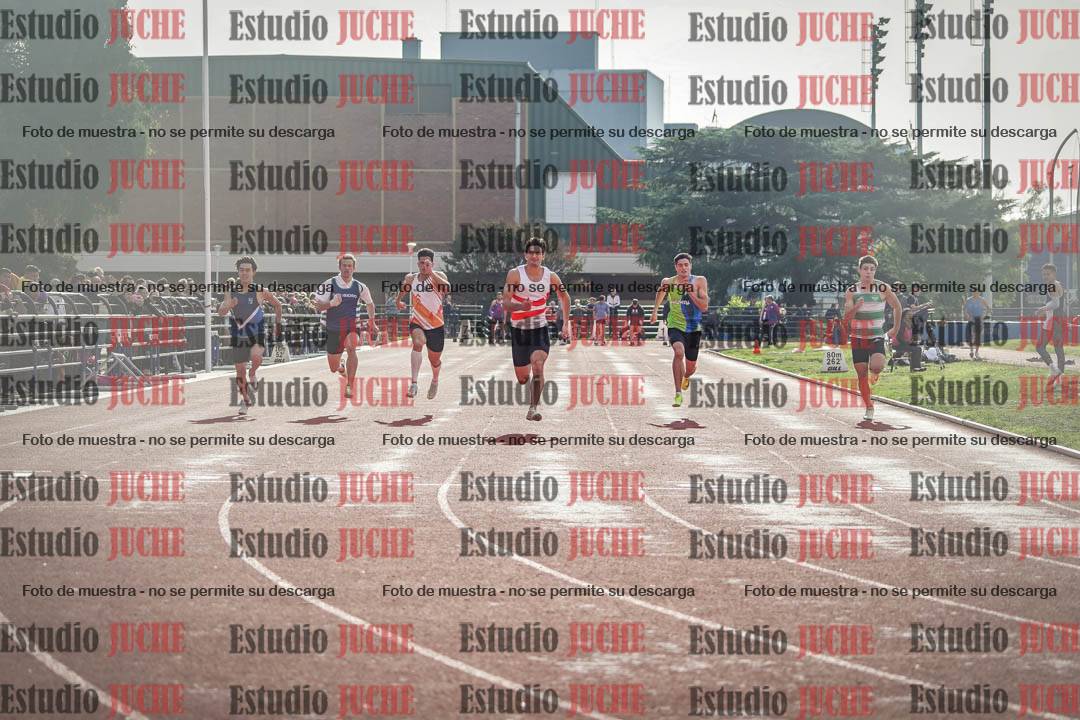 Fotos de los 100 m llanos de varones