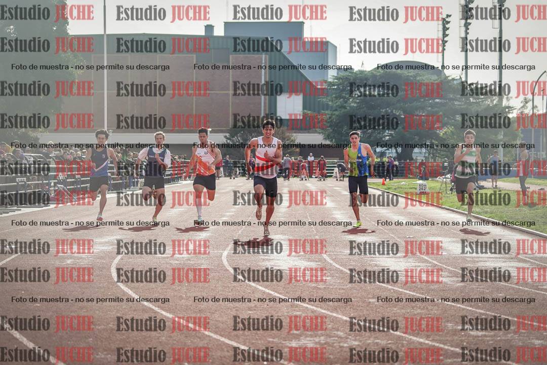 Fotos de los 100 m llanos de varones