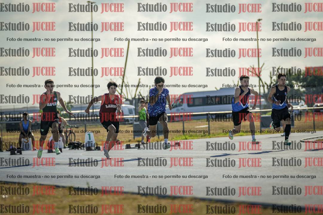 Fotos de los 100 m llanos de varones