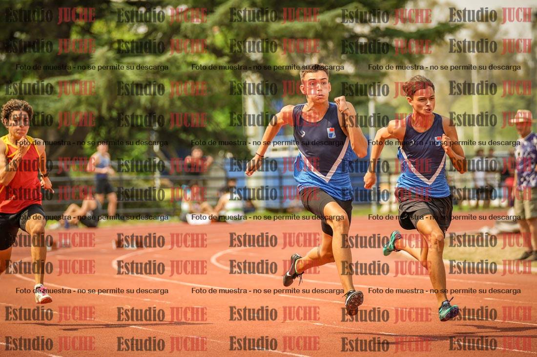 Fotos de los 100 m llanos de varones