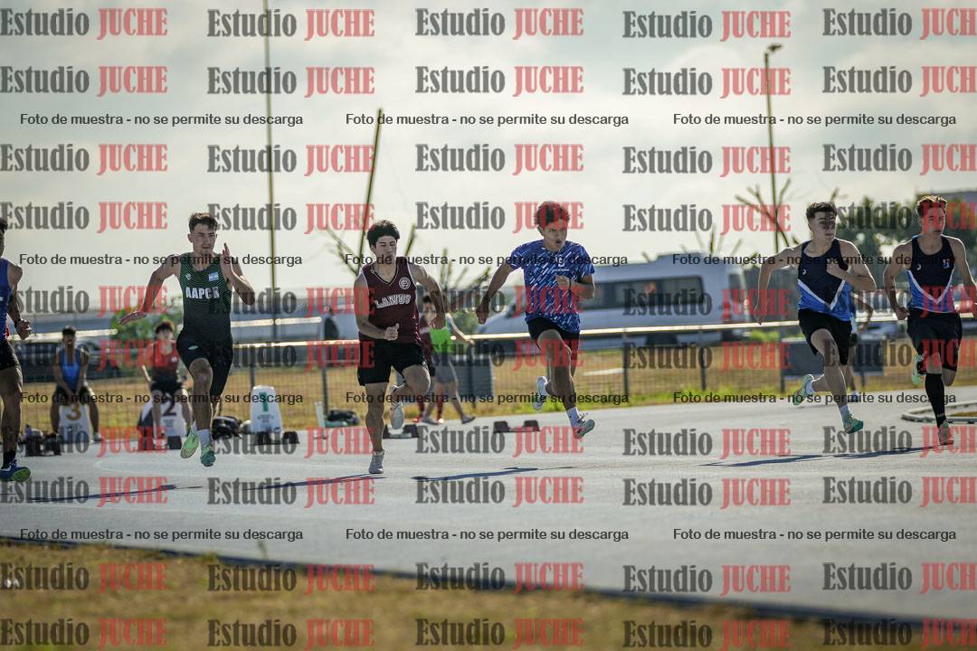 Fotos de los 100 m llanos de varones