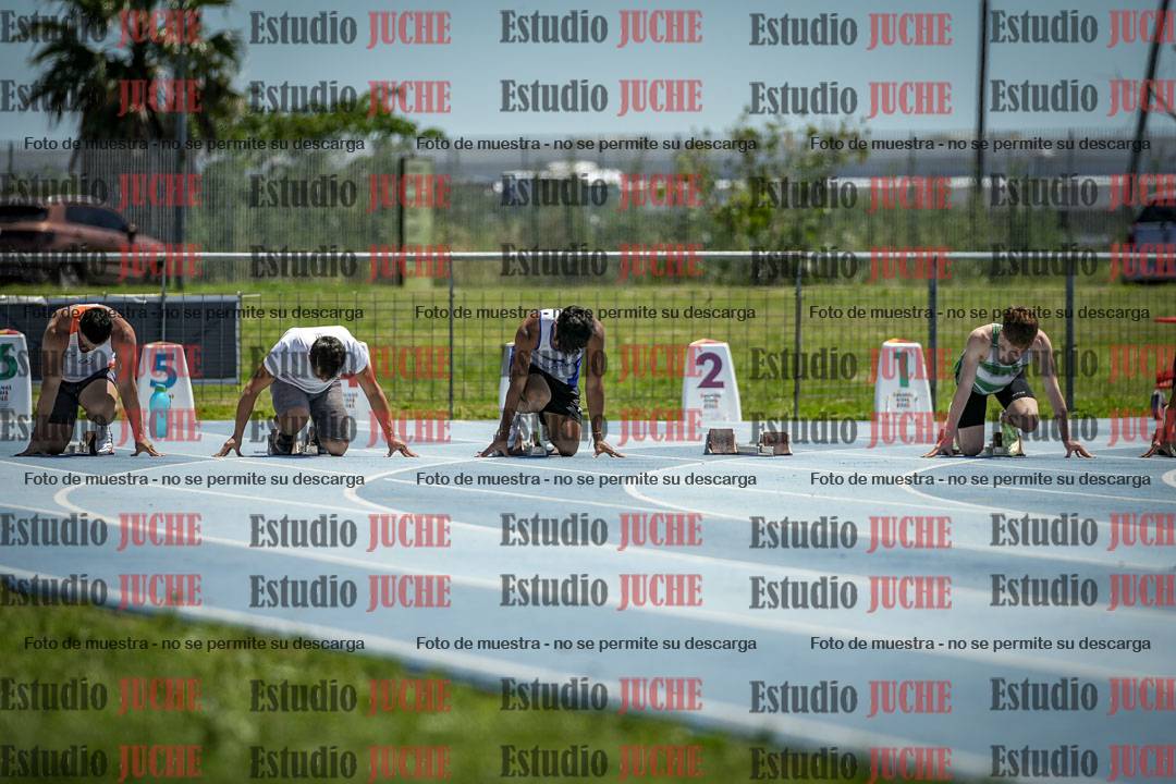 Fotos de los 100 m llanos de varones