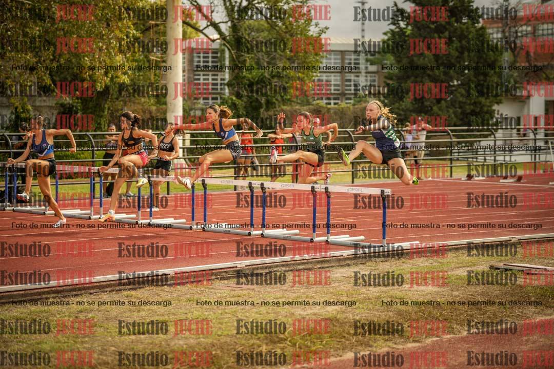 Fotos de los 100 m con vallas de mujeres