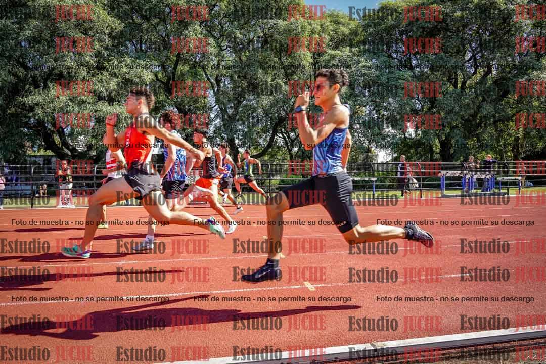 Fotos de los 100 m llanos de varones