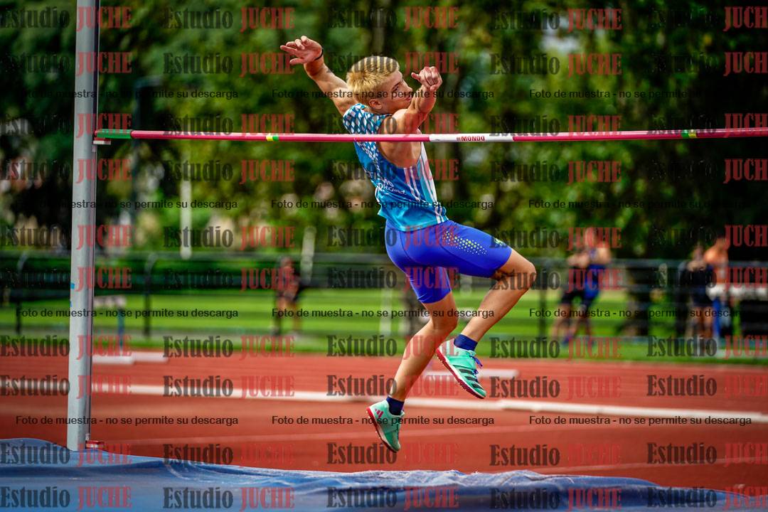 Fotos del salto en alto de varones