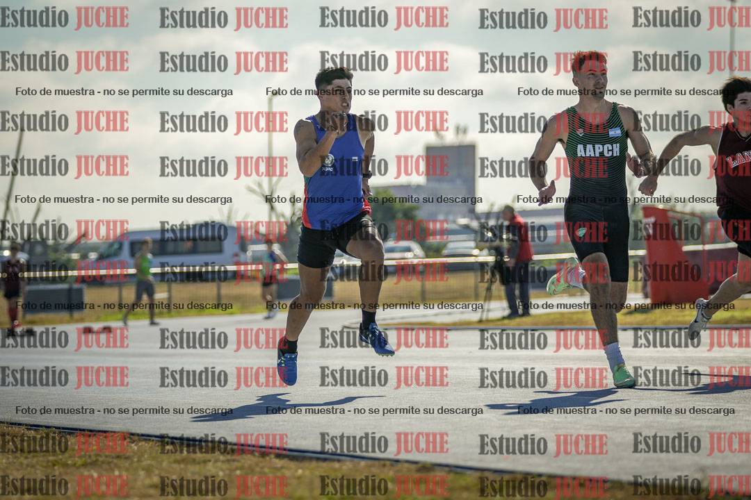 Fotos de los 100 m llanos de varones