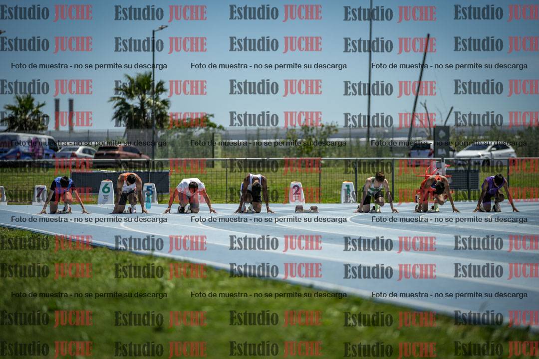Fotos de los 100 m llanos de varones
