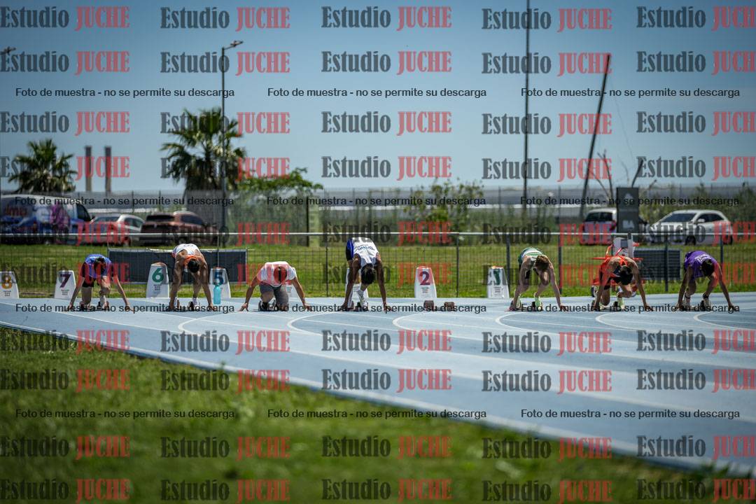 Fotos de los 100 m llanos de varones