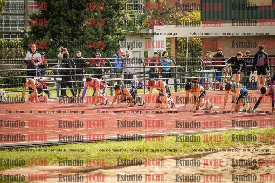 Fotos de los 100 m llanos de varones