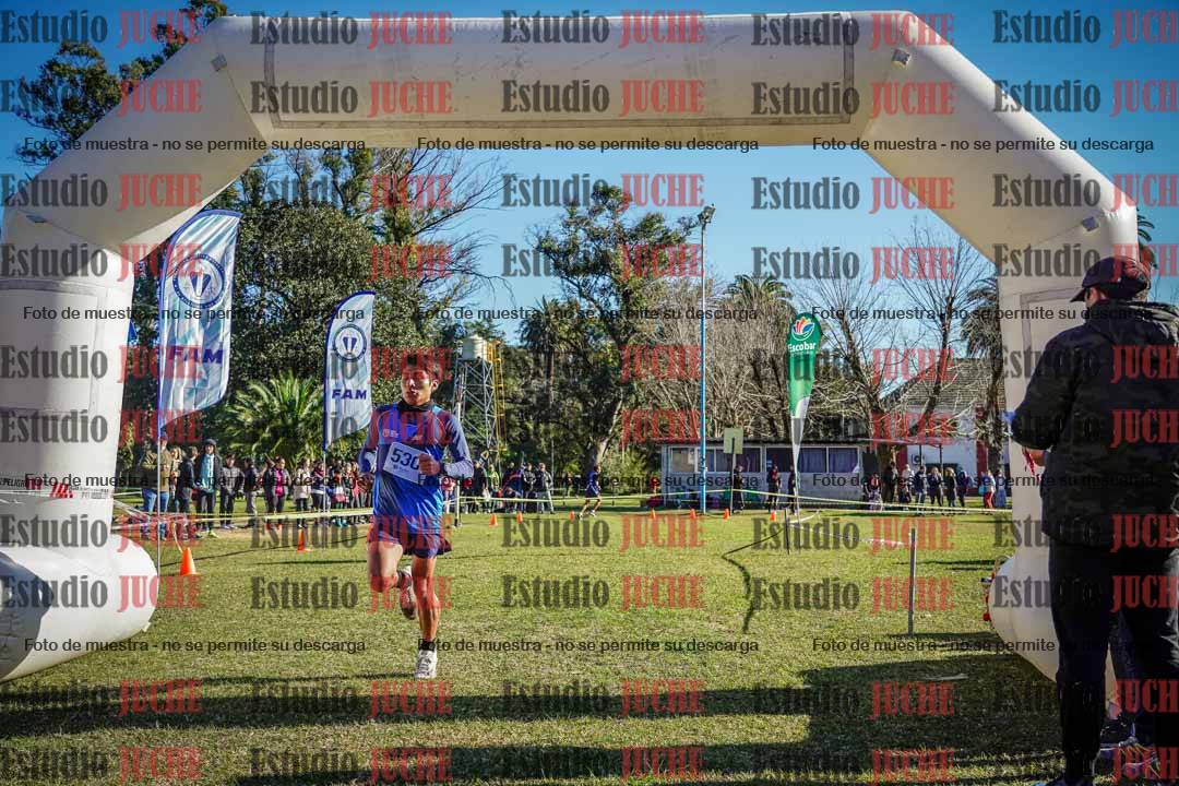 Fotos de la llegada del cross de 4000 m - varones