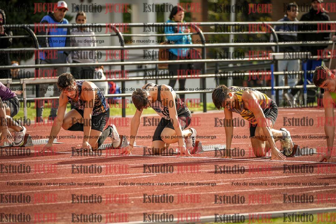 Fotos de los 100 m llanos de varones