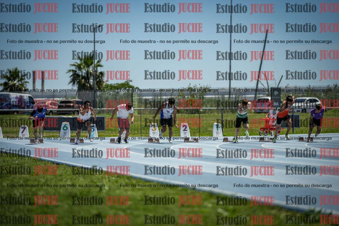 Fotos de los 100 m llanos de varones