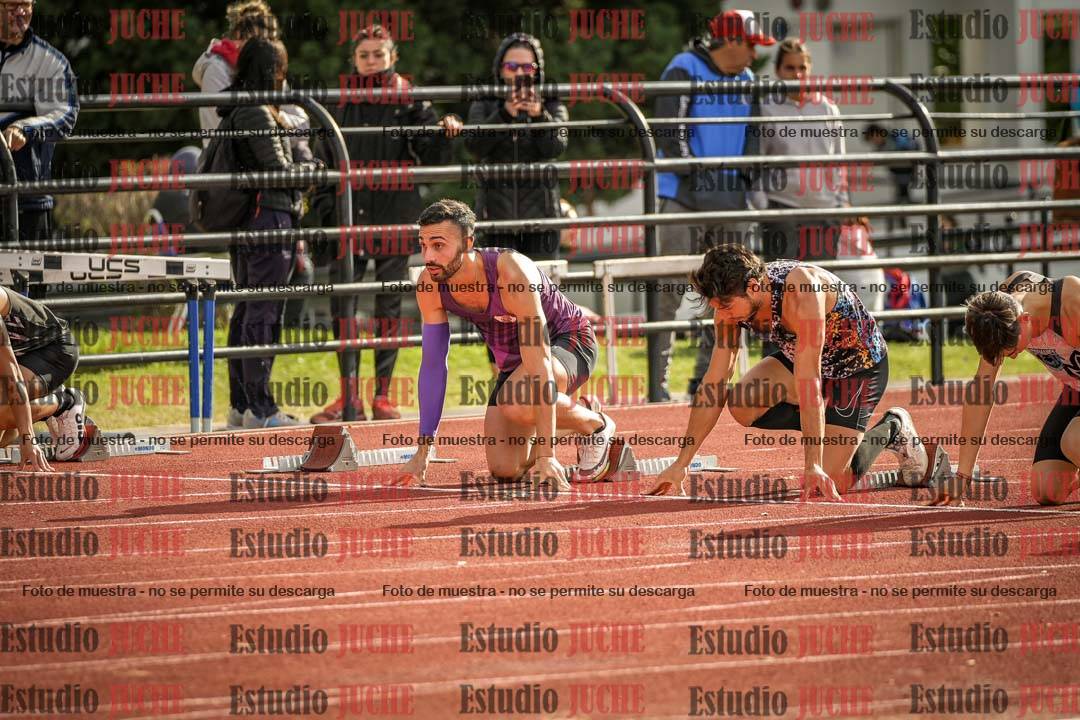 Fotos de los 100 m llanos de varones